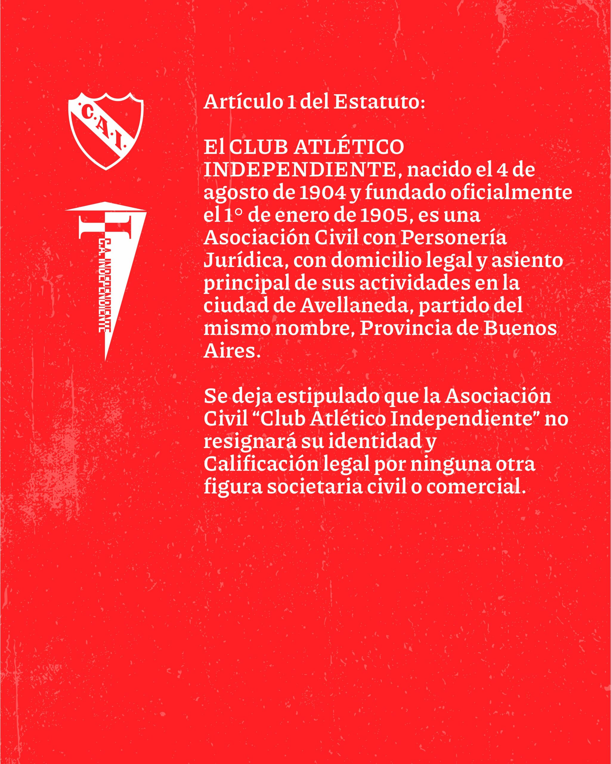 Comunicado oficial de Independiente en contra de las Sociedades Anóninas deportivas